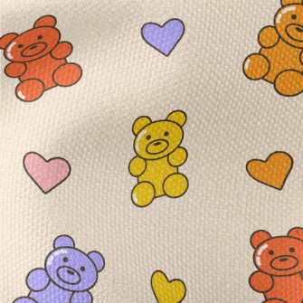 Colorful Gummy Bears Waterproof Canvas