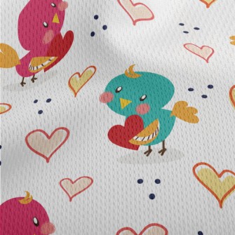 Bird Giving Love Athletic Mesh Flat Back