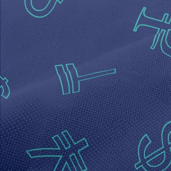 Simple Currency Symbols Performance Linen