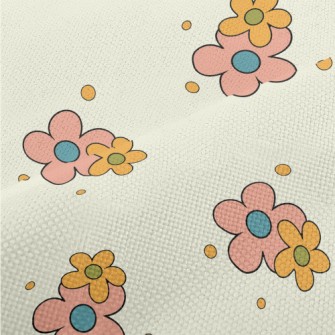 Simple And Plain Little Flower Performance Linen