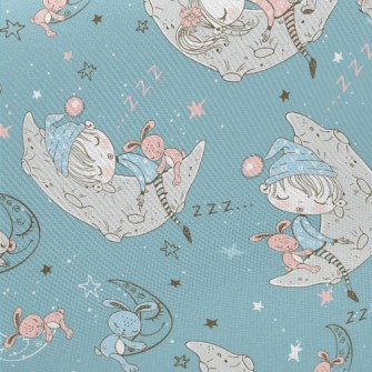Boy And Girl Sleeping On The M Twill