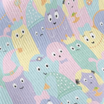 Colorful Monster Pattern Standard Corduroy