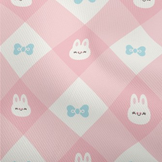 Warm And Cute Rabbit Plaid Dobby