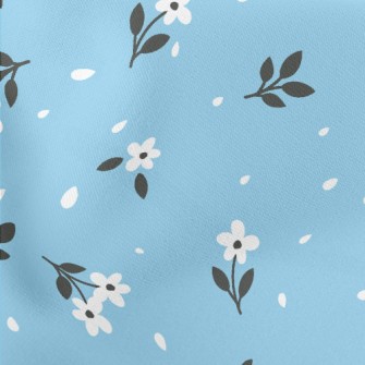 Beautiful Delicate Small Flowe Stretch Ponte