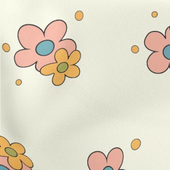 Simple And Plain Little Flower Stretch Ponte