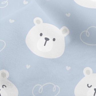 Sleeping Mellow Bear Micro Fleece