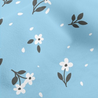 Beautiful Delicate Small Flowe Micro Fleece