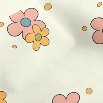 Simple And Plain Little Flower Micro Fleece