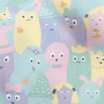 Colorful Monster Pattern Micro Fleece