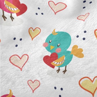 Bird Giving Love Minky