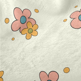 Simple And Plain Little Flower Minky