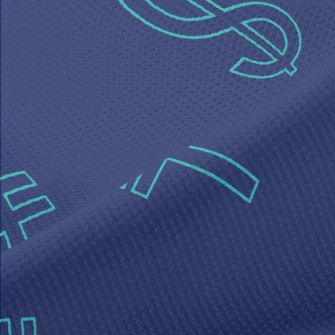Simple Currency Symbols Piqué
