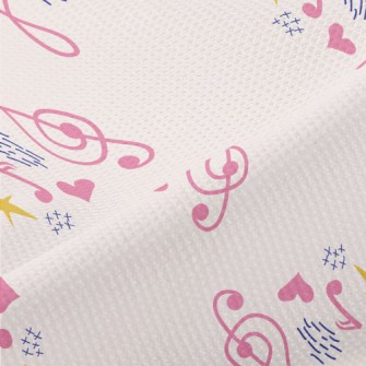 Pink Comfortable Notes Piqué