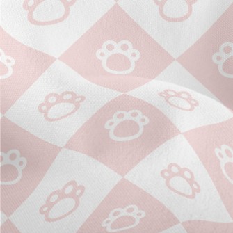 Pink And Cute Foot Grid Lightweight Performance Linen