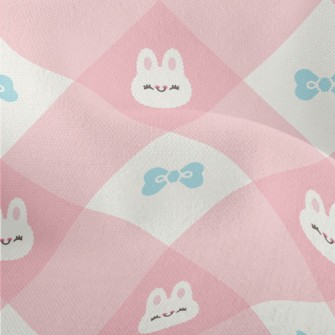 Warm And Cute Rabbit Plaid Lightweight Performance Linen