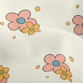Simple And Plain Little Flower Lightweight Performance Linen