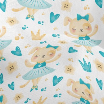 Dog In Ballet Costume Lightweight Performance Linen