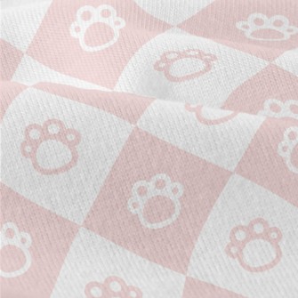 Pink And Cute Foot Grid Modern Jersey
