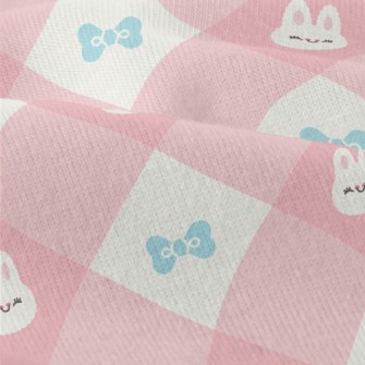 Warm And Cute Rabbit Plaid Modern Jersey