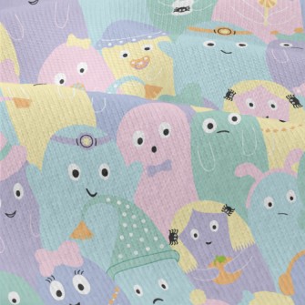 Colorful Monster Pattern Modern Jersey