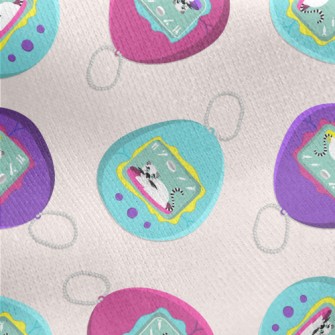 Miss The Fun Tamagotchi Jersey Backed Fleece