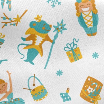 Beautiful And Cute Nutcracker  Jersey Backed Fleece