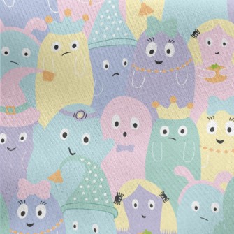 Colorful Monster Pattern Jersey Backed Fleece
