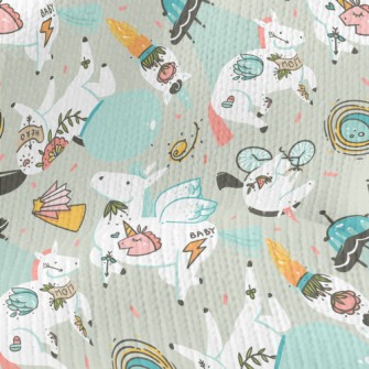 Chubby And Silly Unicorn Stretch Jersey