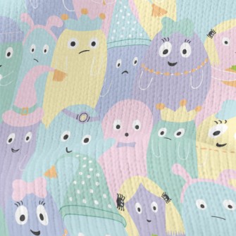 Colorful Monster Pattern Stretch Jersey