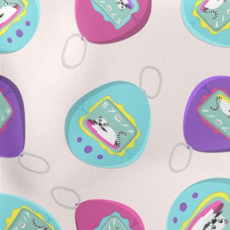 Miss The Fun Tamagotchi Lightweight Cotton Poplin