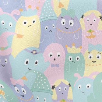 Colorful Monster Pattern Lightweight Cotton Poplin