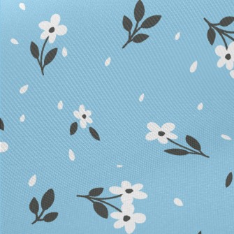 Beautiful Delicate Small Flowe Midweight Cotton Poplin