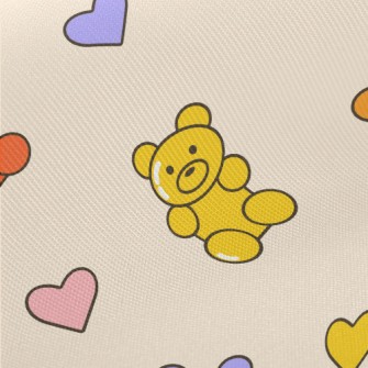 Colorful Gummy Bears Midweight Cotton Poplin