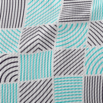 Linear Abstract Lattice Graphi Birdseye Piqué