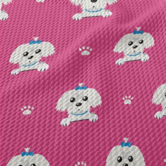 The Lovable Maltese Birdseye Piqué