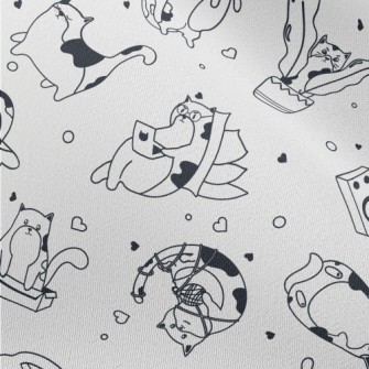 Simple Cute Cats Chiffon