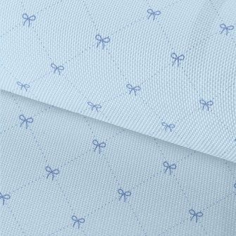 Water Blue Diamond Lattice Wit Waterproof Oxford