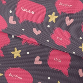 Full Of Love And Dialog Text Waterproof Oxford