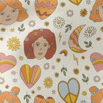 American Realistic Female Head Waterproof Canvas