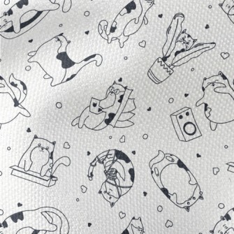 Simple Cute Cats Waterproof Canvas