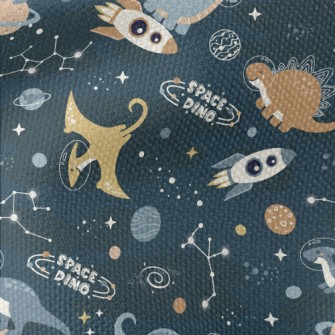 Dinosaurs Floating In The Beau Waterproof Canvas