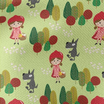 Cute Fairy Tale Little Red Rid Waterproof Canvas