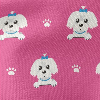 The Lovable Maltese Waterproof Canvas