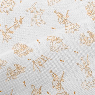 Central Asian People In Tradit Performance Linen