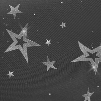 Silver Shining Stars Twill