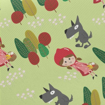 Cute Fairy Tale Little Red Rid Twill
