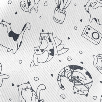 Simple Cute Cats Standard Corduroy