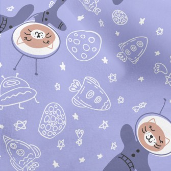 Cat Floating In Space Micro Fleece