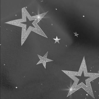 Silver Shining Stars Micro Fleece
