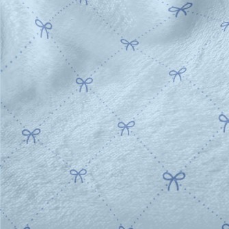 Water Blue Diamond Lattice Wit Minky